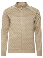 Guess Bluza Z6YQ16 K4620 Beżowy Regular Fit. Brązowe bluzy męskie Guess, m, z aplikacjami, z syntetyku, bez ramiączek, bez kaptura. Za 524.99 zł.