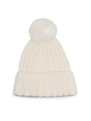 Jenny Fairy Czapka 4W3-016-AW23 Biały. Białe czapki damskie Jenny Fairy, na zimę, bez wzorów, z syntetyku. Za 59.99 zł.