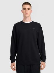 4F Bluza dresowa nierozpinana bez kaptura męska - czarna XXL. Czarne bluzy męskie 4F, m, bez wzorów, z dresówki, bez ramiączek, bez kaptura. Za 99.99 zł.