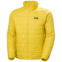 Kurtka puchowa Helly Hansen Lifaloft. Żółte kurtki męskie Helly Hansen, l, bez wzorów, z materiału, klasyczne, bez kaptura. Za 786.50 zł.