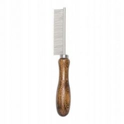 Ekskluzywny grzebie�,dla zwierz�t, z metalow� nasad�, drewno bukowe, 47 pin�w, wym. 2,1x18,6cm. Golarki i trymery Beta Tools. Za 27.95 zł.