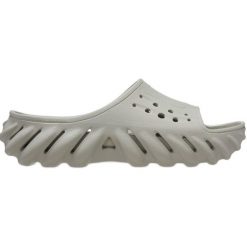 Klapki Crocs Echo Slide Elephant 208170-1LM szare. Szare klapki damskie bez wzorów, bez zapięcia. Za 408.30 zł.