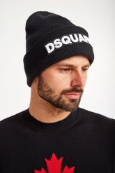 Czapka męska wełniana DSQUARED2. Czapki męskie Dsquared2, bez wzorów, z wełny. Za 1,169.00 zł.