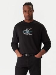 Calvin Klein Jeans Bluza LV04RE257G Czarny Regular Fit. Czarne bluzy męskie Calvin Klein Jeans, m, bez wzorów, z bawełny, bez ramiączek, bez kaptura. Za 329.99 zł.