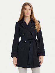 Marella Trencz Roseto 2513021021 Granatowy Regular Fit. Niebieskie płaszcze damskie Marella, bez wzorów, z bawełny, bez kołnierzyka, bez kaptura. Za 979.99 zł.