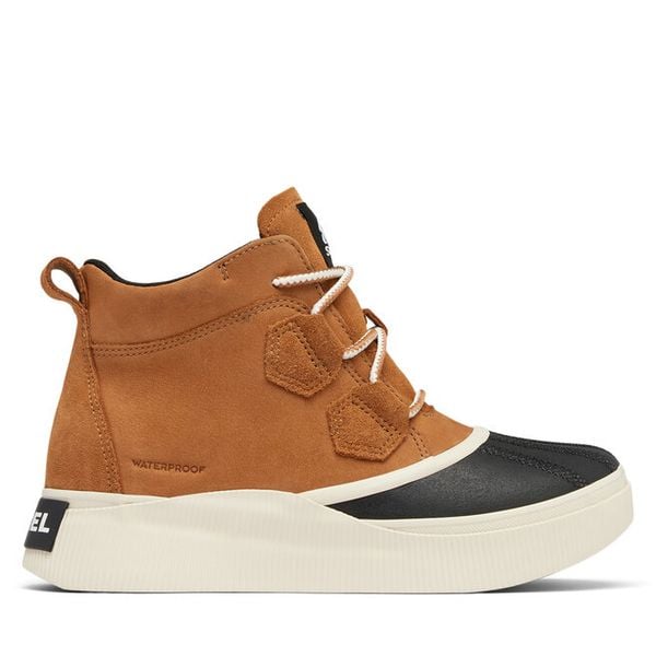 Śniegowce Sorel. Brązowe śniegowce damskie Sorel, bez zapięcia. Za 359.99 zł.