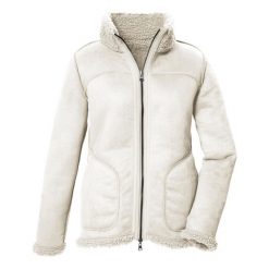 Kurtka damska Killtec GW 62. Białe kurtki sportowe damskie GIGA DX, bez wzorów, z materiału, bez ramiączek, bez kaptura, trekkingowe. Za 363.50 zł.