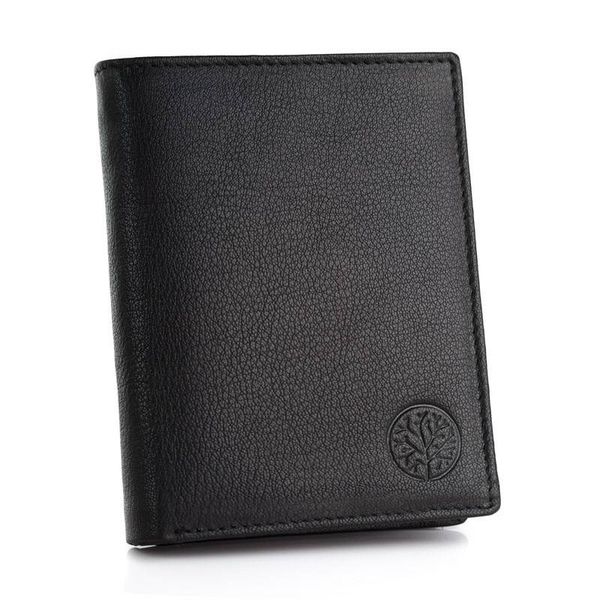 Portfel skórzany BETLEWSKI BPM-GTN-62 CZARNY. Czarne portfele męskie Betlewski, bez wzorów, ze skóry. Za 79.00 zł.