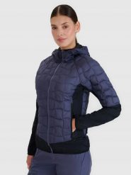 KURTKA DAMSKA 4F TREKKINGOWA PRIMALOFT Z KAPTUREM SZARA. Szare kurtki sportowe damskie 4F, l, bez wzorów, bez ramiączek, z kapturem, do biegania, primaloft. Za 499.99 zł.