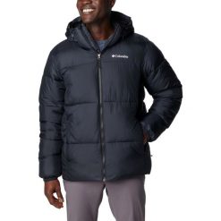 Kurtka zimowa męska Columbia Puffect z kapturem. Czarne kurtki męskie Columbia, na zimę, m, bez wzorów, sportowe, z kapturem. Za 699.00 zł.