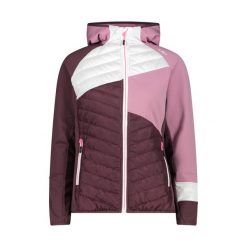 Kurtka hybrydowa damska CMP. Czerwone kurtki sportowe damskie CMP, xl, bez wzorów, bez ramiączek, bez kaptura, trekkingowe. Za 377.50 zł.
