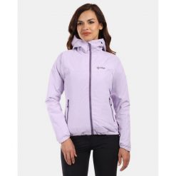 Damska kurtka outdoorowa Kilpi SONNA-W. Fioletowe kurtki sportowe damskie Kilpi, xs, bez wzorów, bez ramiączek, bez kaptura, trekkingowe. Za 422.05 zł.