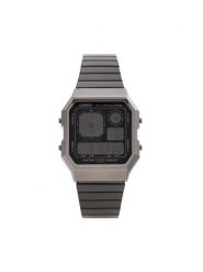 Casio Zegarek A130WEGG-1AEF Szary. Szare, cyfrowe zegarki męskie Casio, bez wzorów. Za 299.99 zł.