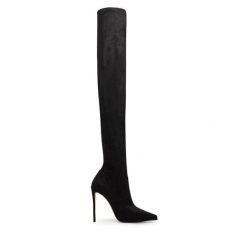 Kozaki Le Silla. Czarne kozaki damskie LE SILLA, bez wzorów, bez obcasa, na szpilce, bez zapięcia. Za 3,679.00 zł.