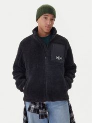 Kappa Polar Olya 381Z6LW Czarny Regular Fit. Czarne bluzy sportowe męskie Kappa, m, bez wzorów, z polaru, bez kaptura. Za 349.99 zł.