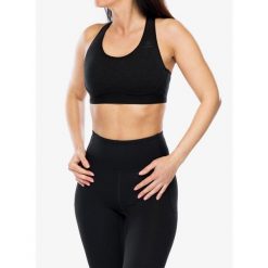 Biustonosz sportowy Odlo Ascent PW Medium Sport Bra. Czarne bielizna sportowa damska ODLO, xl, bez wzorów. Za 349.99 zł.