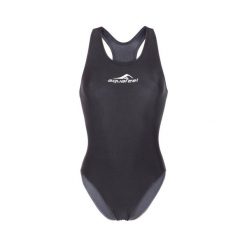 Strój kąpielowy damski Aquafeel Aquafeelback. Czarne stroje kąpielowe damskie AQUAFEEL, bez wzorów. Za 169.99 zł.