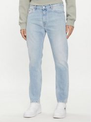 Tommy Jeans Jeansy Dad DM0DM18718 Niebieski Tapered Fit. Niebieskie jeansy męskie Tommy Jeans, z bawełny. Za 299.99 zł.