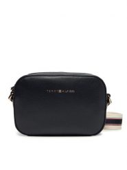 Tommy Hilfiger Torebka AW0AW17450 Granatowy. Niebieskie listonoszki damskie Tommy Hilfiger, bez wzorów, ze skóry, bez dodatków. Za 349.99 zł.
