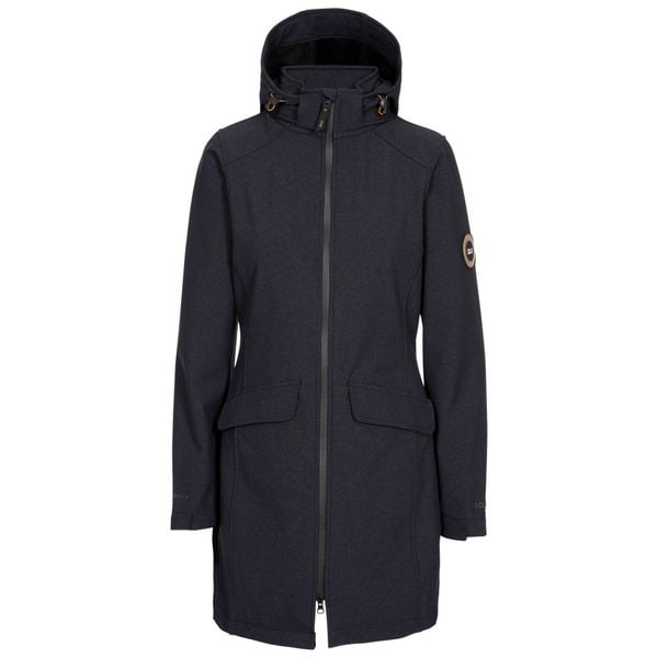 Kurtka Damska Maria Soft Shell. Czerwone kurtki sportowe damskie Trespass, m, bez wzorów, z elastanu, bez ramiączek, z kapturem, trekkingowe. Za 382.99 zł.