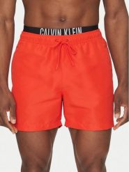 Calvin Klein Swimwear Szorty kąpielowe KM0KM01093 Czerwony Regular Fit. Czerwone kąpielówki męskie Calvin Klein Swimwear, bez wzorów, z syntetyku. Za 169.99 zł.