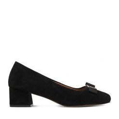 Czółenka Lasocki. Czarne czółenka damskie Lasocki, bez wzorów, bez obcasa, bez zapięcia. Za 249.99 zł.