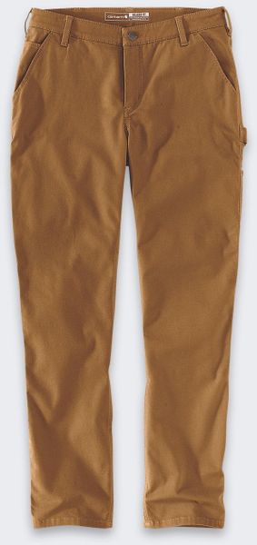 Damskie Spodnie Carhartt Rugged Flex Canvas Brown. Brązowe spodnie dresowe damskie Carhartt, bez wzorów, sportowe. Za 319.71 zł.