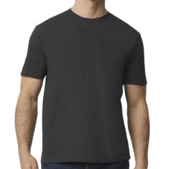 Koszulka Softstyle EZ Unisex Dla Dorosłych. Szare bluzki damskie GILDAN, xl, bez wzorów, sportowe, bez kołnierzyka, bez ramiączek. Za 37.99 zł.