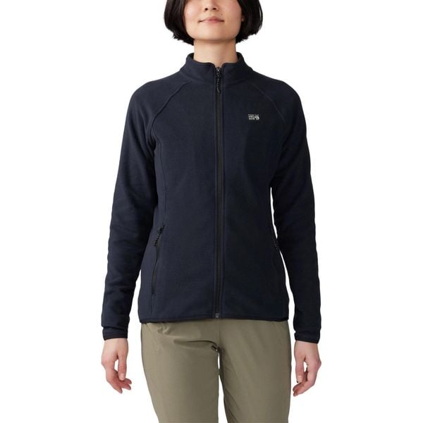 Sweter Damski Mountain Hardwear Microchill FZ. Czarne swetry nierozpinane damskie MOUNTAIN HARDWEAR, bez wzorów, z polaru, sportowe, bez kołnierzyka, bez ramiączek. Za 319.00 zł.