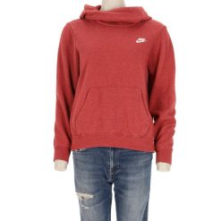 Nike bluza damska z kapturem. Czerwone bluzy damskie Nike, l, bez wzorów, sportowe, bez ramiączek, z kapturem. Za 114.98 zł.
