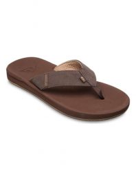 Sandały dla Mężczyzn RIVI 26 Brązowy. Brązowe sandały męskie Quiksilver, bez wzorów, ze skóry, bez zapięcia. Za 169.99 zł.