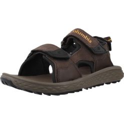 Sandały COLUMBIA KONOS HIKER 3 STRAP Brązowy. Brązowe buty zimowe męskie Columbia, bez wzorów, ze skóry, sportowe, bez zapięcia. Za 297.99 zł.