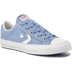 Trampki CONVERSE - Star Player Ox 163963C Indigo Fog/Vintage. Niebieskie trampki i tenisówki damskie Converse, bez wzorów, z gumy, retro, bez zapięcia. W wyprzedaży za 239.00 zł.