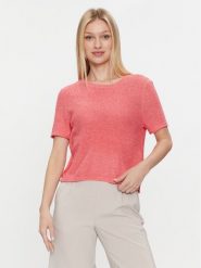 ONLY Sweter Sunny 15254282 Różowy Regular Fit. Czerwone swetry nierozpinane damskie ONLY, xs, bez wzorów, z syntetyku, bez kołnierzyka, bez ramiączek. W wyprzedaży za 59.99 zł.