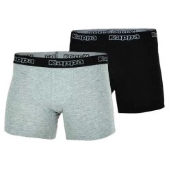 Bokserki męskie Men Boxer Shorts 2. Czarne bokserki męskie Kappa, bez wzorów, z bawełny. Za 26.50 zł.