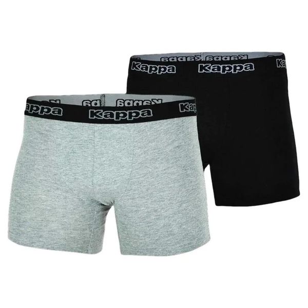 Bokserki męskie Men Boxer Shorts 2. Czarne bokserki męskie Kappa, bez wzorów, z bawełny. Za 35.90 zł.