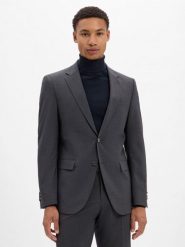 BOSS Męska kurtka modułowa z wełny dziewiczej - Jasper Mężczyźni Regular Fit wełna ze strzyży szary marmurkowy, 50. Szare kurtki męskie Boss, m, bez wzorów, z wełny, eleganckie, bez kaptura. Za 1,499.95 zł.