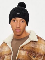Eisbär Czapka Ayo Pompon 30949 009 Czarny. Czarne czapki damskie Eisbar, na zimę, bez wzorów, z materiału. Za 229.99 zł.