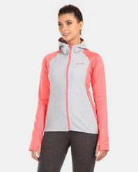 Bluza damska Kilpi Versam. Czerwone bluzy damskie Kilpi, s, bez wzorów, z materiału, eleganckie, bez ramiączek, z kapturem. Za 215.49 zł.