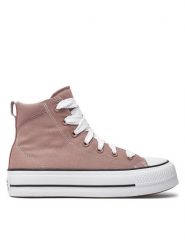 Converse Trampki Chuck Taylor All Star Padded Lift Platform A11536C Brązowy. Brązowe trampki i tenisówki damskie Converse, bez wzorów, z materiału, bez zapięcia. Za 259.99 zł.