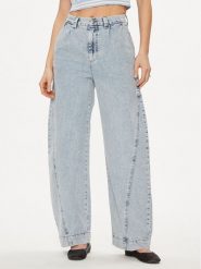 United Colors Of Benetton Jeansy 4VUCDE01M Niebieski Relaxed Fit. Niebieskie jeansy damskie United Colors Of Benetton, bez wzorów, z bawełny. Za 179.99 zł.