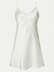 Simone Pérèle Koszula nocna Love Me 1F8940 Écru Slim Fit. Koszule nocne damskie Simone Pérèle, bez wzorów, z jedwabiu, bez ramiączek. Za 399.99 zł.