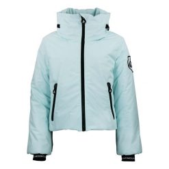 Kurtka damska Peak Mountain Ally. Niebieskie kurtki sportowe damskie Peak Mountain, na zimę, bez wzorów, bez ramiączek, bez kaptura, narciarskie. W wyprzedaży za 488.50 zł.