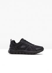 Sneakersy Skechers z pianką memory. Czarne buty sportowe męskie bonprix, bez wzorów, bez zapięcia. Za 269.99 zł.