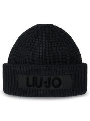 Liu Jo Czapka 2F5057 M0300 Czarny. Czarne czapki damskie Liu Jo, na zimę, bez wzorów, z materiału. Za 179.99 zł.