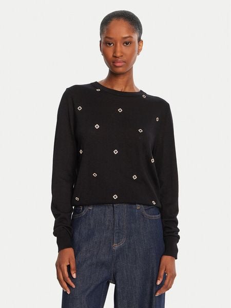 Lola Casademunt by Maite Sweter MF2511012 Czarny Regular Fit. Czarne swetry nierozpinane damskie Lola Casademunt by Maite, xs, bez wzorów, z syntetyku, bez kołnierzyka, bez ramiączek. Za 399.99 zł.