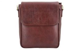 Torba męska ze skóry naturalnej na ramię - Brązowa. Brązowe torby na ramię męskie Barberinis, ze skóry, na ramię. Za 306.99 zł.