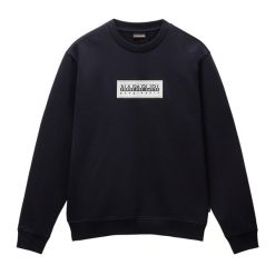 Bluza męska Napapijri B-Box Logo C. Niebieskie bluzy męskie Napapijri, m, bez wzorów, casualowe, bez ramiączek, bez kaptura. Za 269.99 zł.