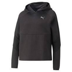 Bluza sportowa damska Puma 67308401. Czarne bluzy damskie Puma, na zimę, s, bez wzorów, sportowe, bez ramiączek, z kapturem. Za 403.00 zł.