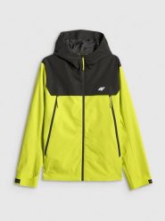 4F Kurtka przejściowa membrana 5000 męska - zielona S. Zielone kurtki męskie 4F, l, bez wzorów, z materiału, biznesowe, bez kaptura. Za 399.99 zł.